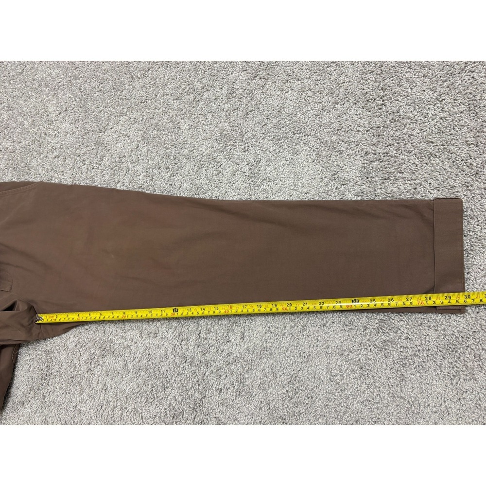 Brunello Cucinelli Chino Pants Trousers Stretch Brown Italy Mens Sz 50 (~33x30) - Picture 14 of 16